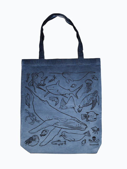 Borsa di Tela Wildlife | Blu