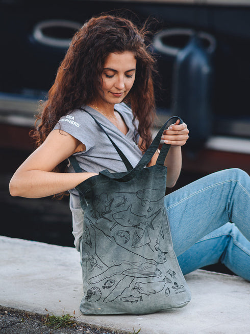 Borsa di Tela Wildlife | Blu