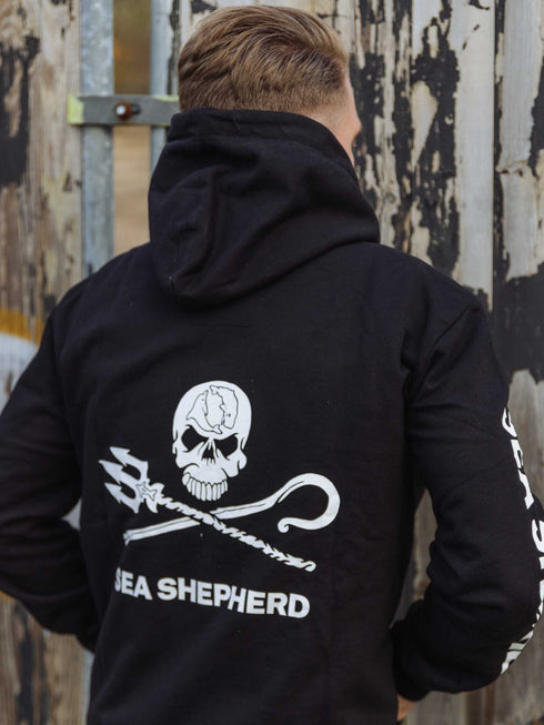 Felpa Unisex Senza Zip Jolly Roger | Nera