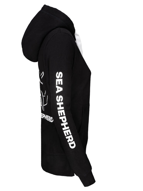 Felpa con Cappuccio Unisex Logo Classico | Nera