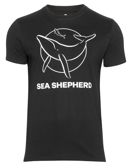 Maglietta Unisex Logo Classico con Balena | Nero