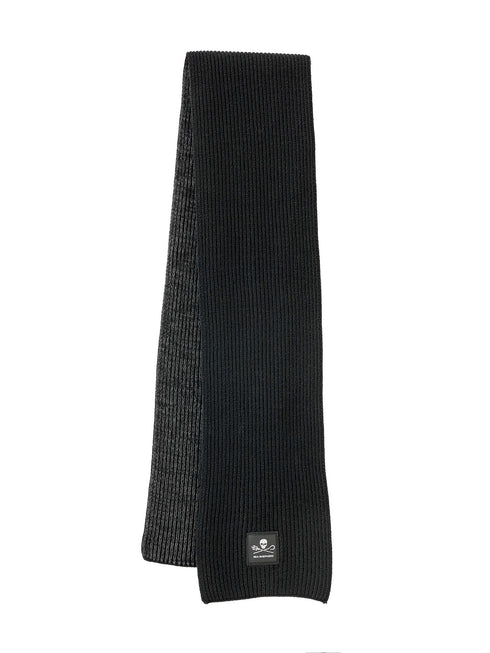 Sciarpa lavorata a maglia Jolly Roger | Nero