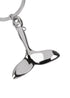 Whale Tail Keychain | Polished