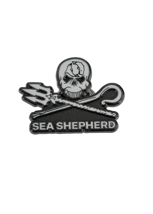 Jolly Roger Flag Pin | Black