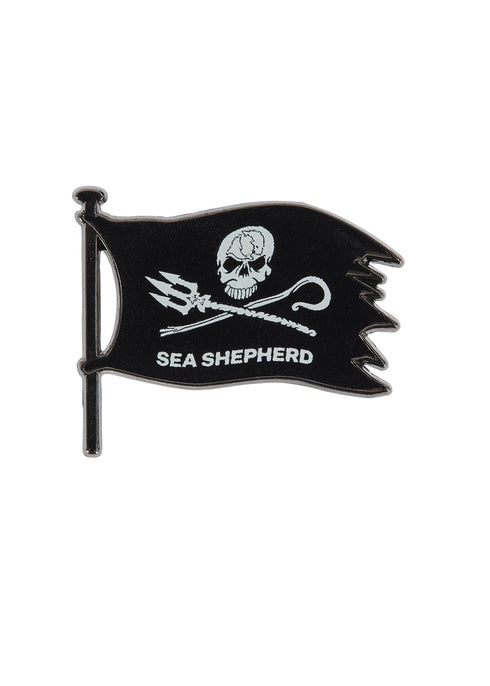 Jolly Roger Flag Pin | Black