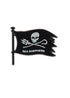 Jolly Roger Flag Pin | Black
