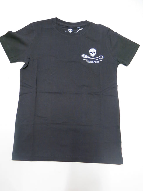 Maglietta Bambino Sea Shepherd Jolly Roger | Nera