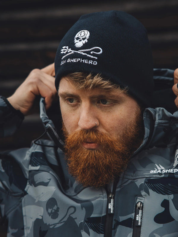 Beanie Jolly Roger | Nero