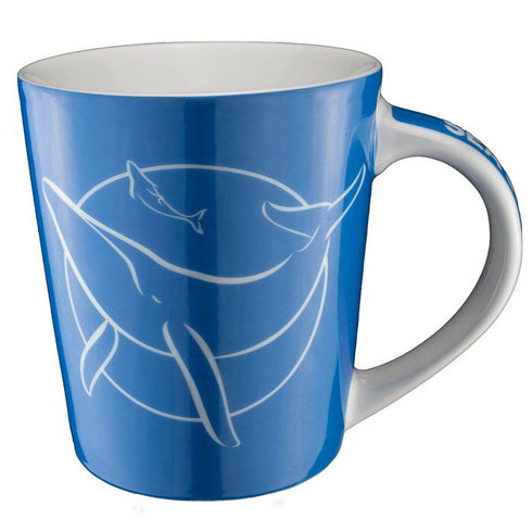 Tazza Porcellana Logo Balena | Blu