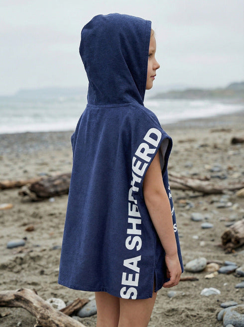 Poncho in telo mare Unisex Bambini Jolly Roger | Blu