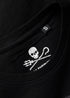 Maglietta Unisex Slub Jolly Roger | Nero