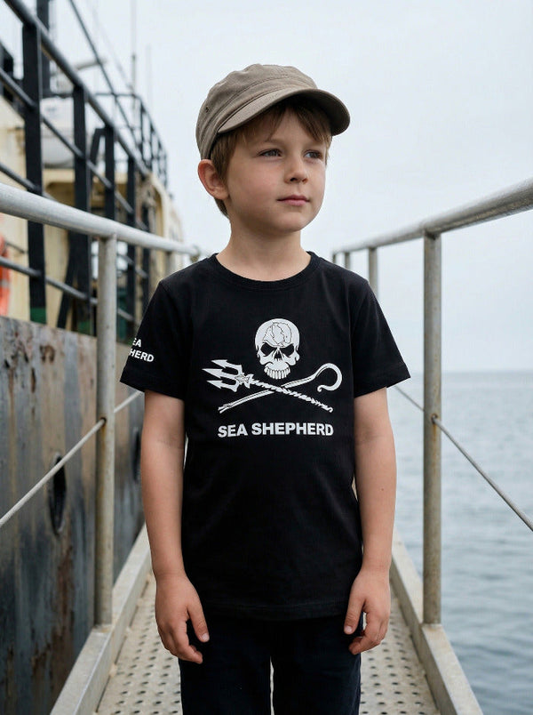 Maglietta Bambino Unisex Jolly Roger | Nero