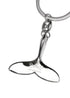 Whale Tail Keychain | Polished