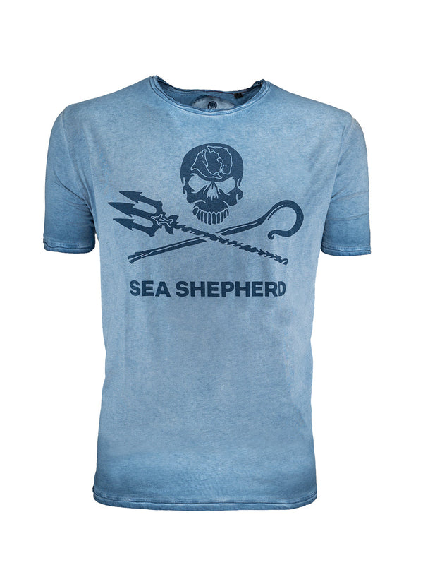 Antarctica Jolly Roger Unisex T-Shirt | Blue 