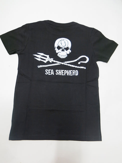 Maglietta Bambino Sea Shepherd Jolly Roger | Nera