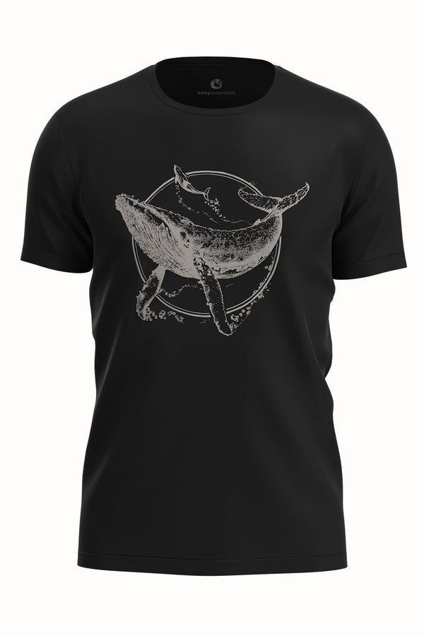 Unisex T-Shirt Sea Shepherd Whale Logo | Black