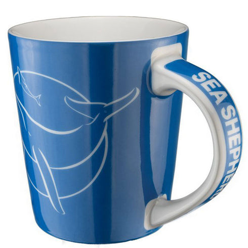 Porcelain Whale Logo Mug | Blue